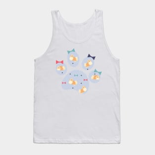 Havanese Dog and Paw Print Tank Top